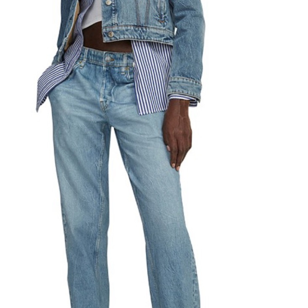Rag & Bone Miramar Denim Print Kacy Joggers Sweatpants Jeans